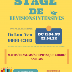 Stage De Révisions Avril